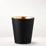 Black Matte & Copper Double Old-Fashioned Glasses, Set of 4