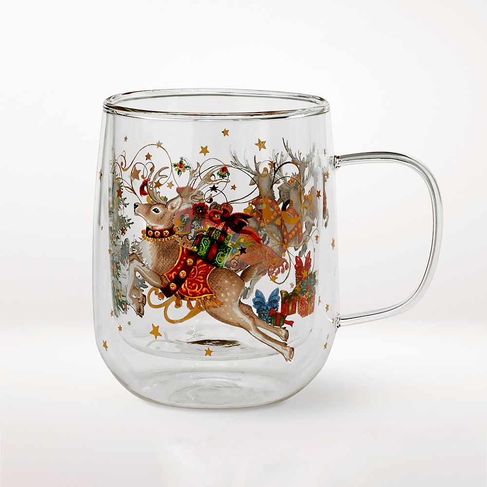 'Twas the Night Before Christmas Double-Wall Coffee Mugs, Set of 2