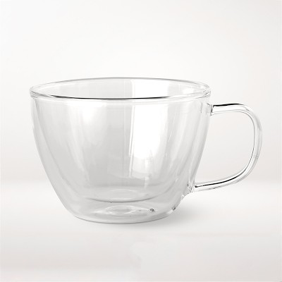 Double-Wall Glass Latte Mug, Each