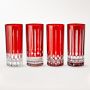 Wilshire Highball Glasses, Set of 4, Red
