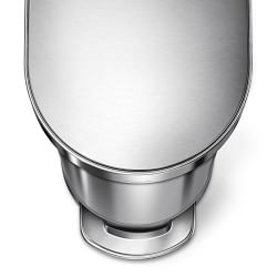 simplehuman&#8482; 45-Liter Slim Hands-Free Kitchen Step Trash Can with Liner Rim