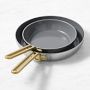 GreenPan&#8482; Stanley Tucci&#8482; Stainless-Steel Ceramic Nonstick Fry Pan Set of 2