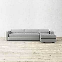 Carlton Square Arm 2-Piece L-Shape Chaise Sectional (126&quot;)
