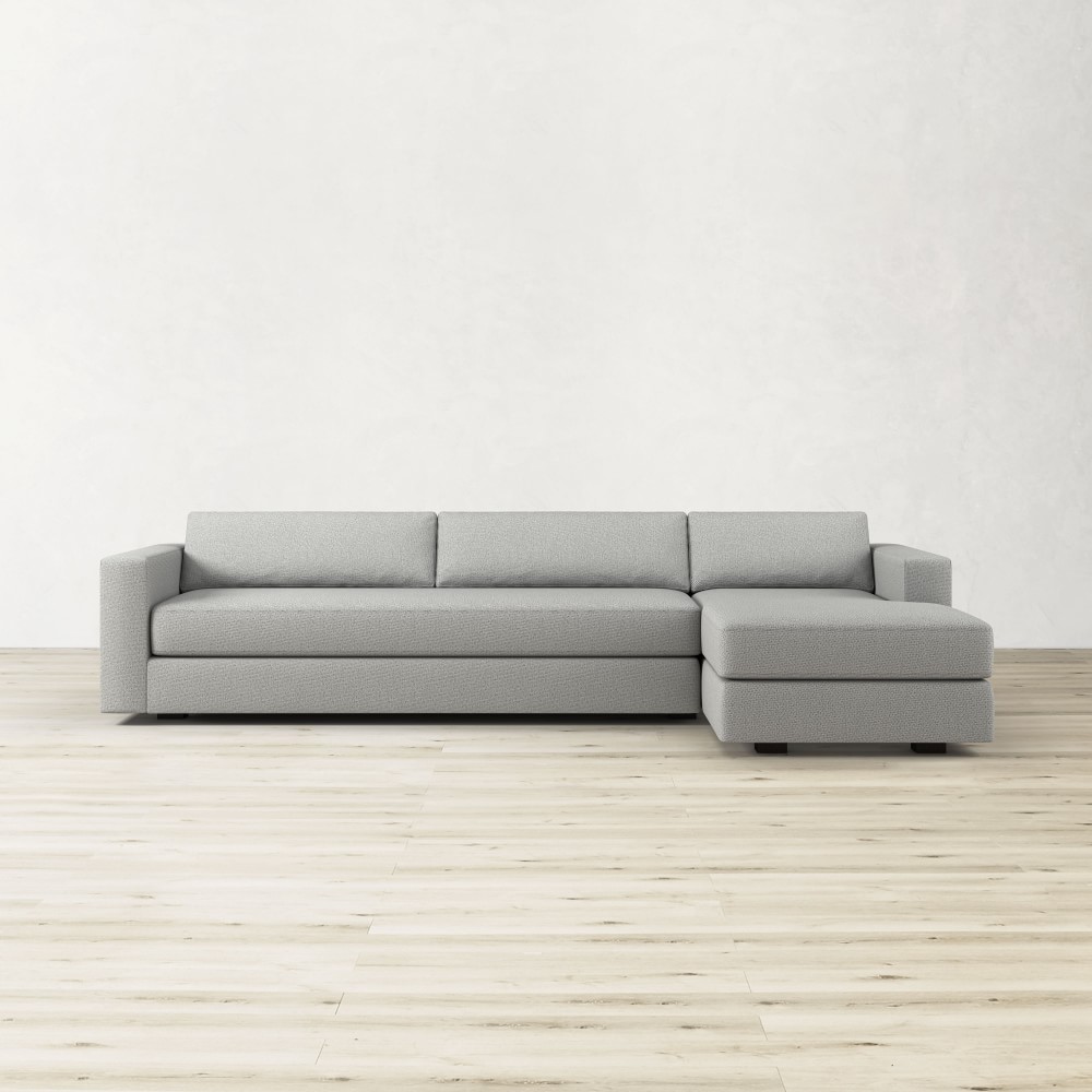 Carlton Square Arm 2-Piece L-Shape Chaise Sectional (126&quot;)