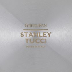 GreenPan&#8482; Stanley Tucci&#8482; Stainless-Steel Ceramic Nonstick Covered Fry Pan, 12&quot;