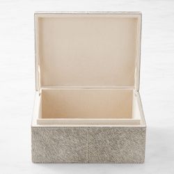 Hair-On-Hide Leather Box