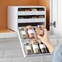 YouCopia SpiceStack Spice Bottle Organizer, White