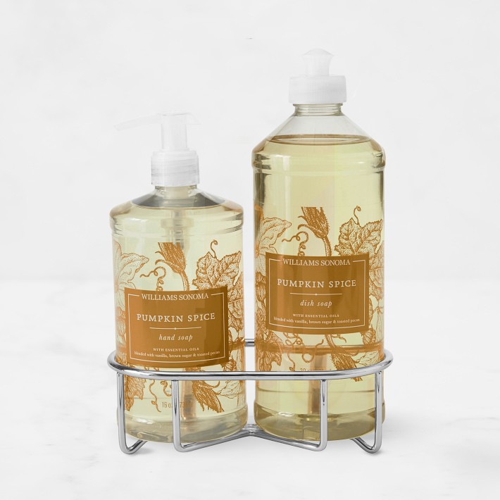 Williams Sonoma Pumpkin Spice PCR 3-Piece Kitchen Set, Hand Soap, Classic