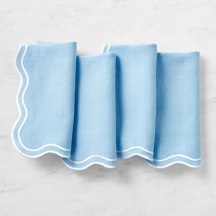AERIN Scalloped Napkins, Set of 4