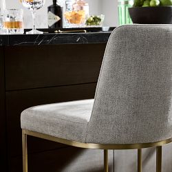 Bradley Upholstered Curved Counter &amp; Bar Stool