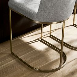 Bradley Upholstered Curved Counter &amp; Bar Stool
