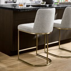Bradley Upholstered Curved Counter &amp; Bar Stool