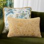 Floral Velvet Embroidered Pillow Cover