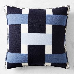 Lesina Merino Wool Pillow Cover, Navy