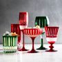 Wilshire Jewel Cut Champagne Flutes, Set of 4