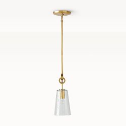 Chain Link Pendant, Antique Brass