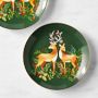 Christmas Forest Appetizer Plates, Set of 4