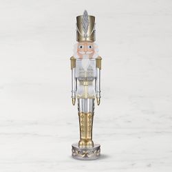 Outdoor Gold & Silver Nutcracker, 48"