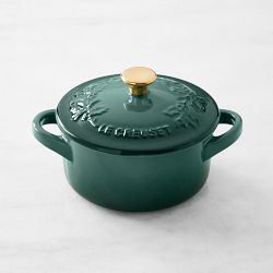 Le Creuset Stoneware Holly Mini Cocotte, 8-oz, Artichaut