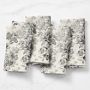 Botanical Toile Napkins, Set of 4, Black