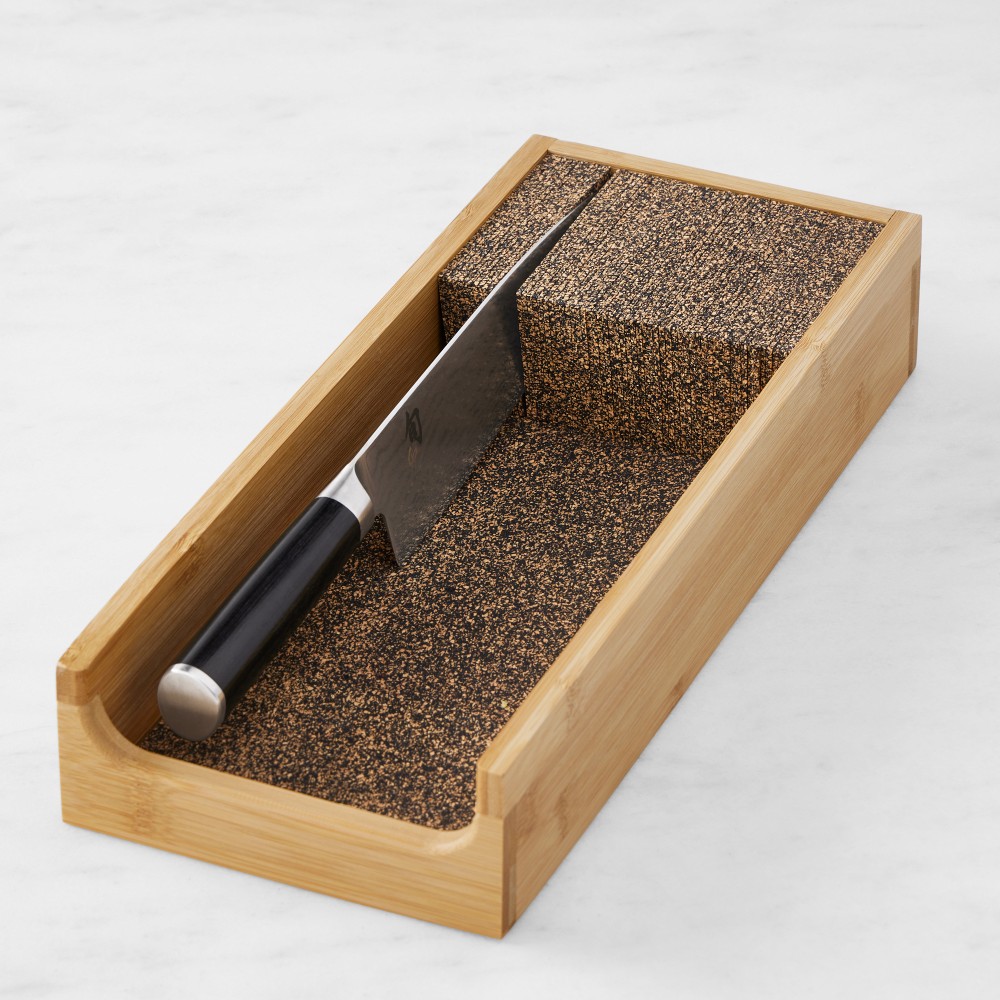 Knife Dock In-Drawer Storage, Bamboo, Small