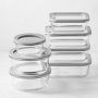Hold Everything Glass Food Storage Containers with Silicone Lids, 14-Piece Set
