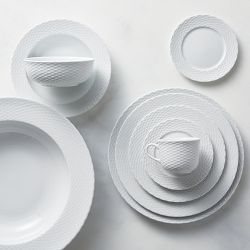 Pillivuyt Basketweave Porcelain Serving Bowl