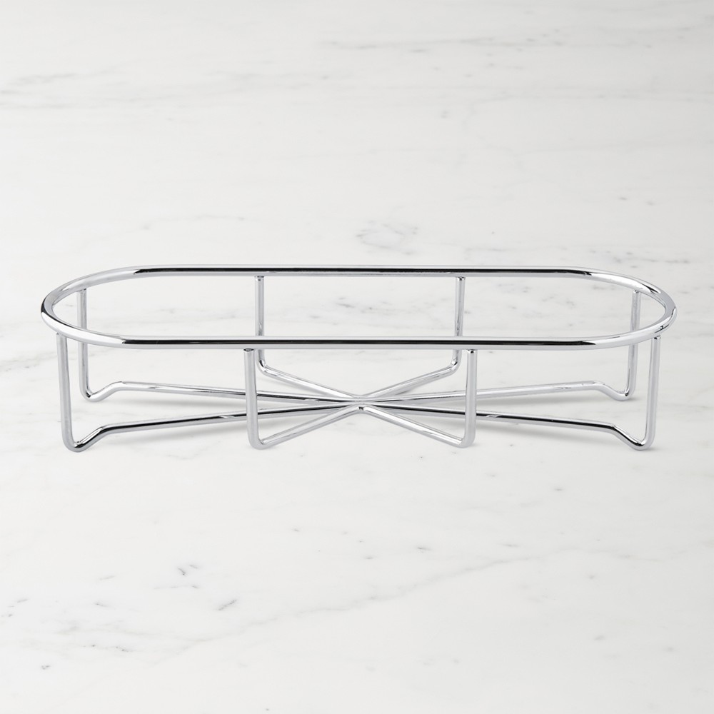 Stainless Steel Three-Bottle Caddy