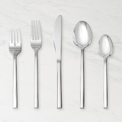 Fortessa Arezzo 5-Piece Flatware Set, Mirror Stainless-Steel