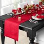 Lurex Table Runner, 16" x 108", Red