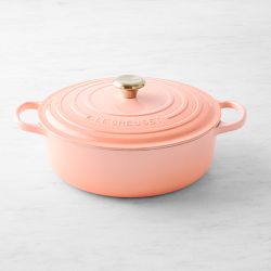 Le Creuset Signature Enameled Cast Iron Round Wide Dutch Oven, 6 3/4-Qt., Peche