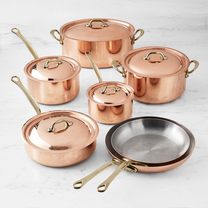 Mauviel M'150 Copper B 12-Piece Cookware Set