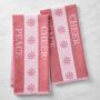 Sentiment Stripe Towels, Set of 2