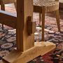 Swedish Trestle Extendable Rectangular Dining Table (84&quot;-116&quot;)