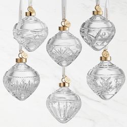 Waterford Winter Wonders Baubles Holly, Set of 6