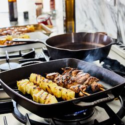 Smithey Seasoned Cast Iron Grill Pan, 12&quot;