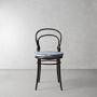 Ton 14 Side Chair Cushion, Morris & Co. Larkspur, Blue With Navy Piping