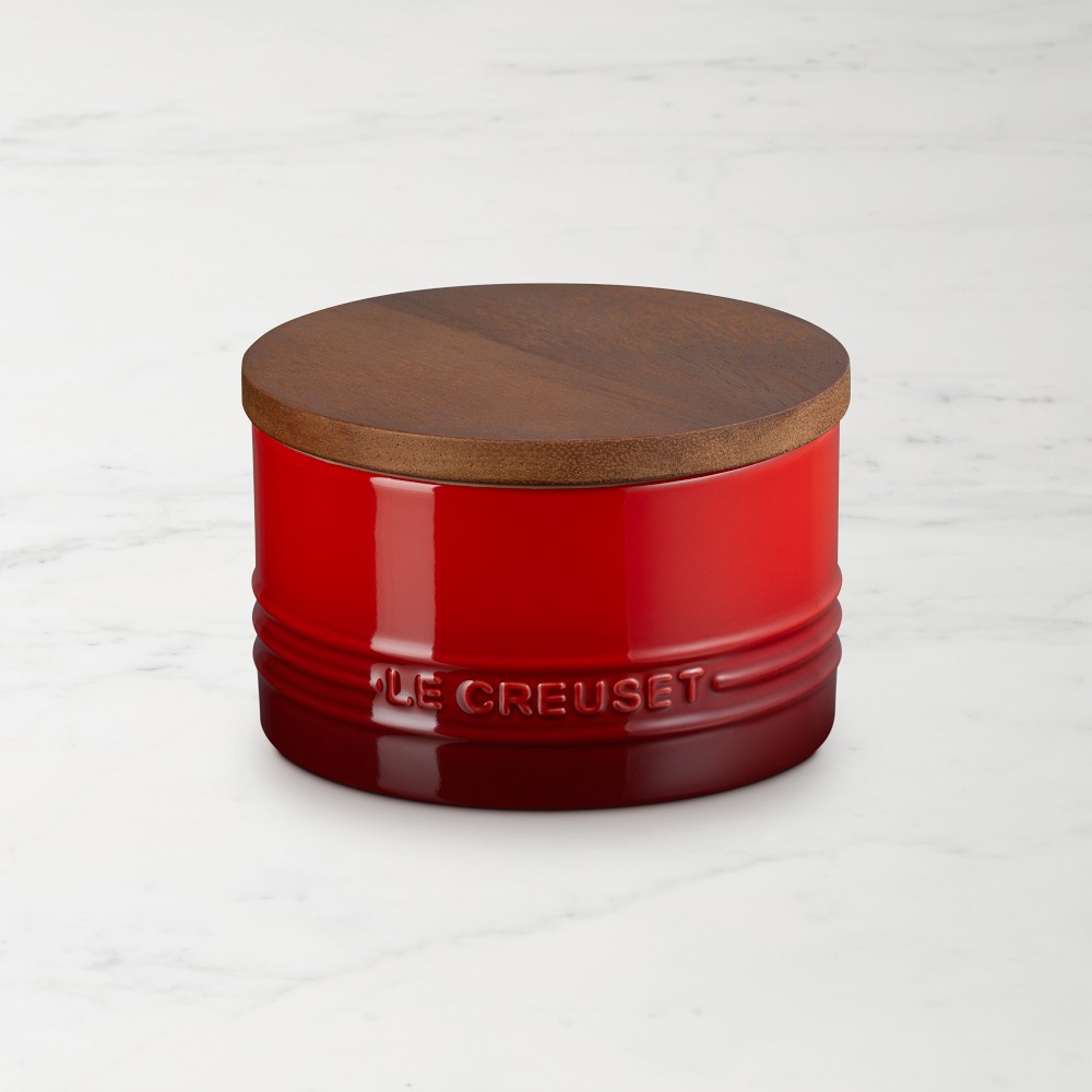 Le Creuset Signature Canister with Wood Lid