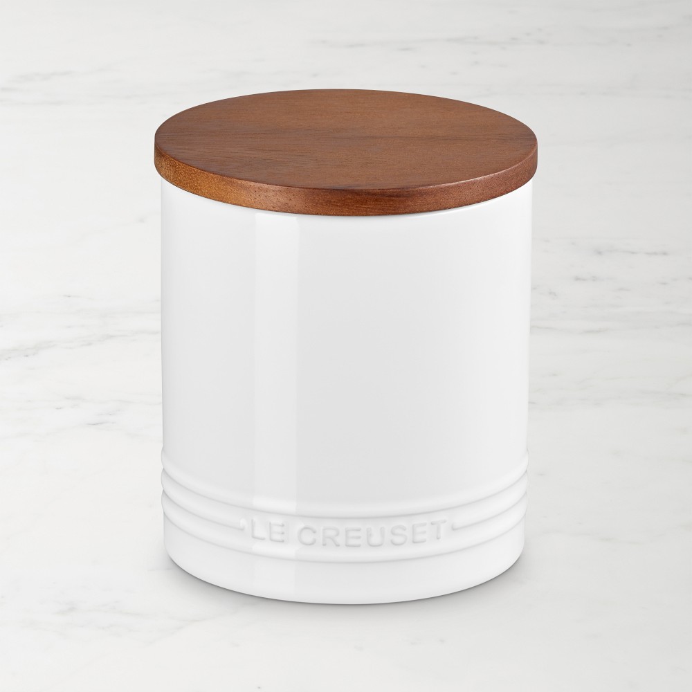 Le Creuset Signature Canister with Wood Lid