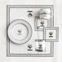Clubhouse Embroidered Cocktail Coasters, Set of 4