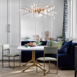 Garbo Upholstered Customizable Banquette &ndash; Grid Tufting