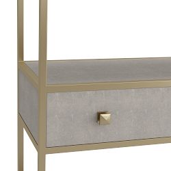 Faux Shagreen Shelving (36&quot;)
