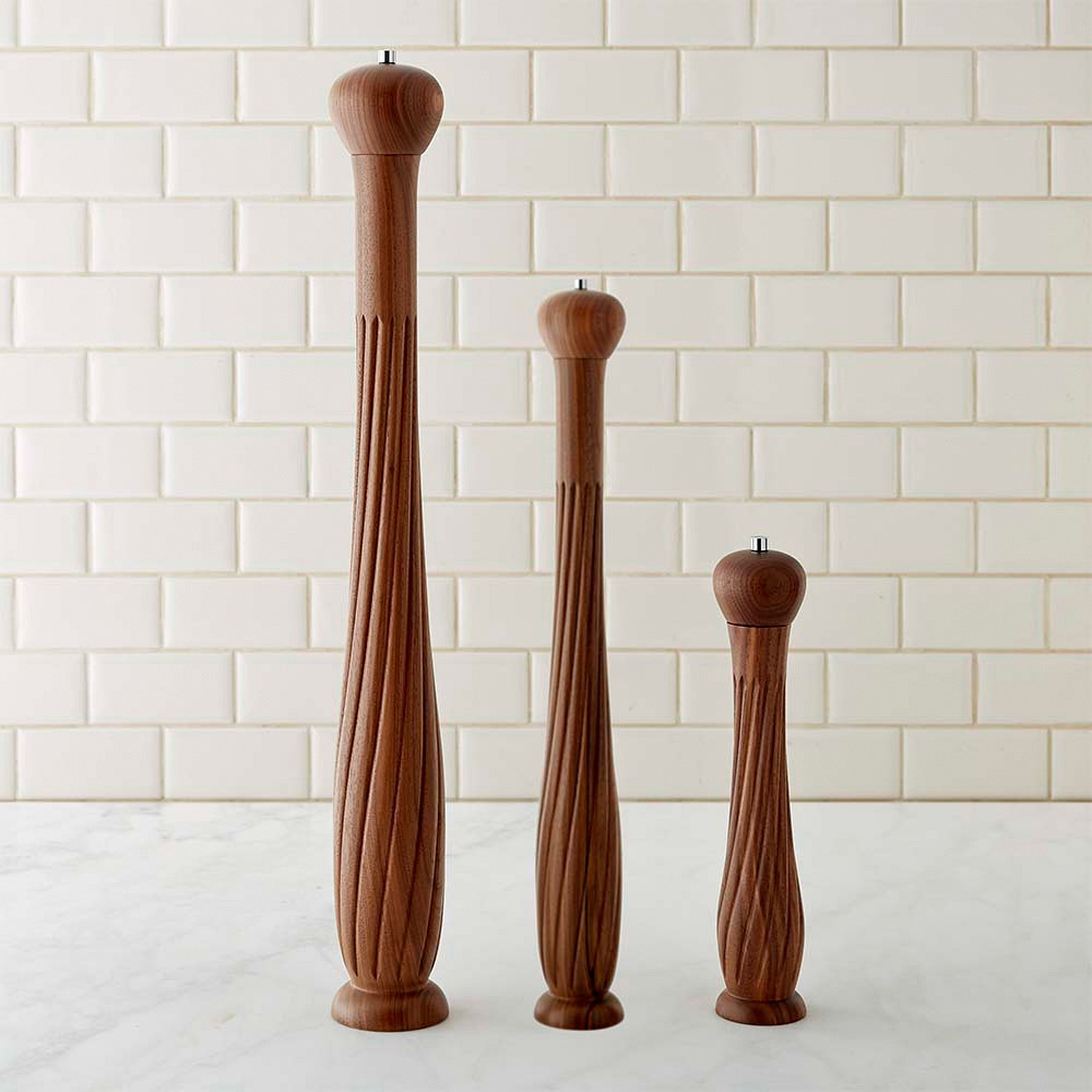 Williams Sonoma Convex Twist Walnut Pepper Mill, 30&quot;
