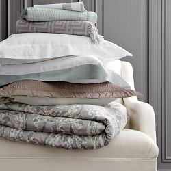 European Novelty Cashmere Throw, Greek Key, Steeple Grey