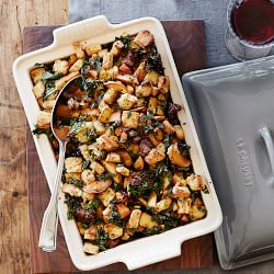 Le Creuset Heritage Stoneware Rectangular Covered Casserole, 4-Qt.