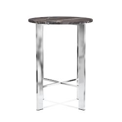 Mercer Side Table, Grey Marble (19&quot;)