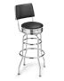 Upholstered Cushion-Back Diner Stool