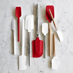 Williams Sonoma Silicone Wood Spoonula with Classic Wood Handle