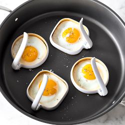 Williams Sonoma Square Egg Fry Ring Molds, Set of 4