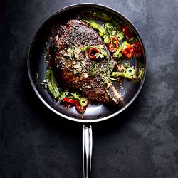 Hestan NanoBond&#174; Titanium Stainless-Steel Covered Skillet Fry Pan
